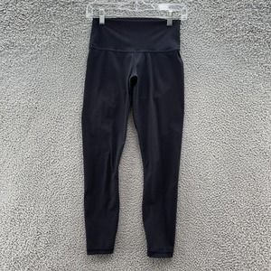 Everlane Legging Women Small Black Gray Mini Check The Perform Ankle Lightweight